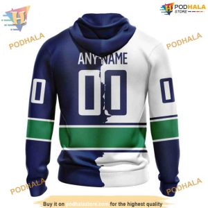 Custom 2023 Home Mix Away NHL Vancouver Canucks Hoodie 3D 2