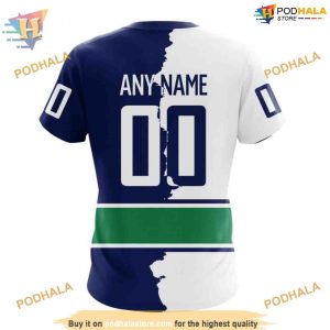 Custom 2023 Home Mix Away NHL Vancouver Canucks Hoodie 3D 4