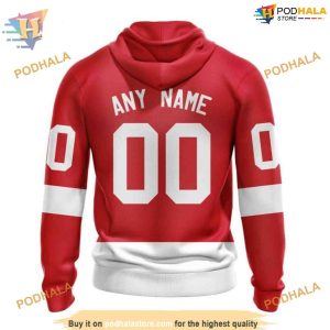 Custom 2023 Home NHL Detroit Red Wings Hoodie 3D 2