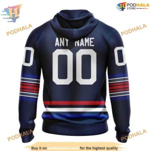 Custom 2023 New Alternate Kits NHL New York Rangers Hoodie 3D 2