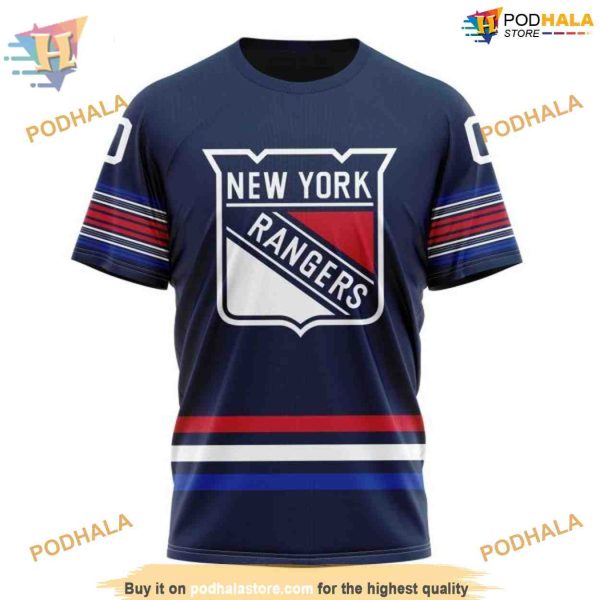 Custom 2023 New Alternate Kits NHL New York Rangers Hoodie 3D