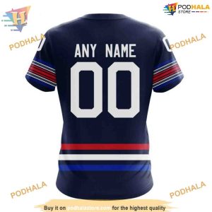 Custom 2023 New Alternate Kits NHL New York Rangers Hoodie 3D 4
