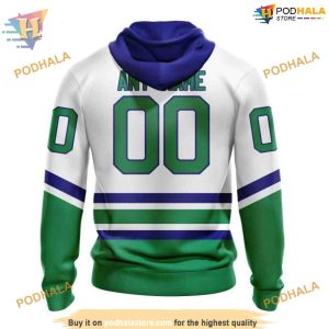 Custom 2023 White Whalers Kits NHL Carolina Hurricanes Hoodie 3D Sweatshirt 2