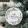 Custom 25th Anniversary 2023 Christmas Ornament, Personalized Keepsake