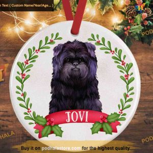Custom Affenpinscher Ornament for Dog Lovers, Family Pet Keepsake