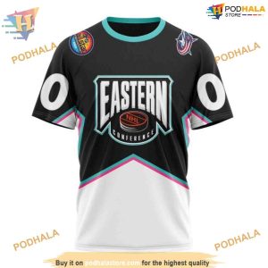 Custom All Star Eastern Conference 2023 NHL Columbus Blue Jackets Hoodie 3D 3