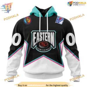 Custom All Star Eastern Conference 2023 NHL New York Rangers Hoodie 3D 1