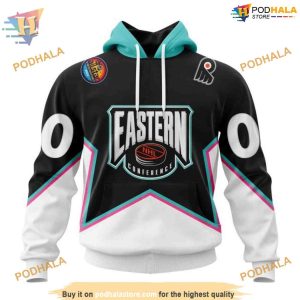 Custom All Star Eastern Conference 2023 NHL Philadelphia Flyers Hoodie 3D 1