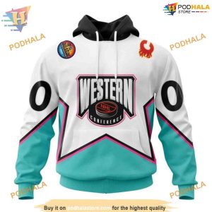 Custom All Star Western Conference 2023 NHL Calgary Flames Hoodie 3D 1