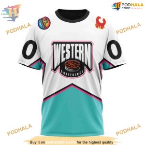 Custom All Star Western Conference 2023 NHL Calgary Flames Hoodie 3D 3