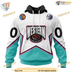 Custom All Star Western Conference 2023 NHL Edmonton Oilers Hoodie 3D 1