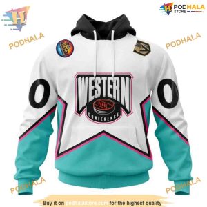 Custom All Star Western Conference 2023 NHL Vegas Golden Knights Hoodie 3D 1