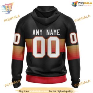 Custom Black And Gradient Design NHL Florida Panthers Hoodie 3D 2
