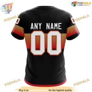 Custom Black And Gradient Design NHL Florida Panthers Hoodie 3D 4