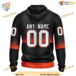 Custom Black And Gradient Design NHL Philadelphia Flyers Hoodie 3D 2