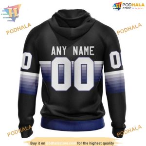 Custom Black And Gradient Design NHL Tampa Bay Lightning Hoodie 3D 2