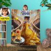 Custom Blanket with Picture, Princess Beauty Gifts, Magic Kingdom Customized
