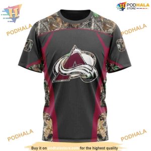 Custom Camo Hunting Design NHL Colorado Avalanche Hoodie 3D Sweatshirt 3