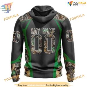 Custom Camo Hunting Design NHL Dallas Stars Hoodie 3D Shirt 2