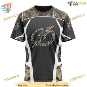 Custom Camo Hunting Design NHL Tampa Bay Lightning Hoodie 3D 3