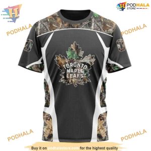 Custom Camo Hunting Design NHL Toronto Maple Leafs Hoodie 3D 3