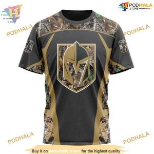 Custom Camo Hunting Design NHL Vegas Golden Knights Hoodie 3D 3