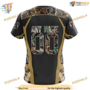 Custom Camo Hunting Design NHL Vegas Golden Knights Hoodie 3D 4