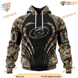 Custom Camo Hunting NHL Carolina Hurricanes Hoodie 3D Sweatshirt 1