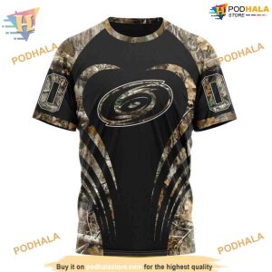 Custom Camo Hunting NHL Carolina Hurricanes Hoodie 3D Sweatshirt 3