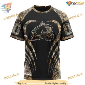 Custom Camo Hunting NHL Colorado Avalanche Hoodie 3D Sweatshirt 3