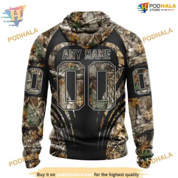 Custom Camo Hunting NHL Columbus Blue Jackets Hoodie 3D