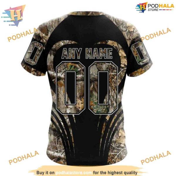 Custom Camo Hunting NHL Columbus Blue Jackets Hoodie 3D