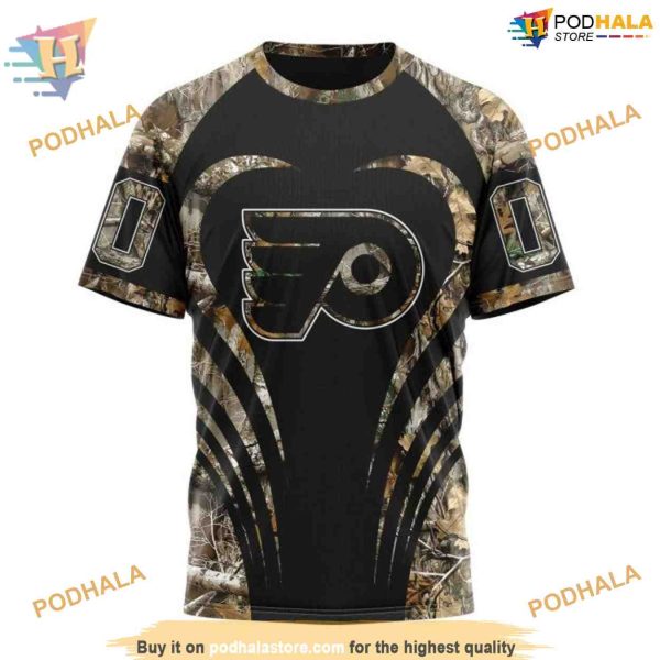 Custom Camo Hunting NHL Philadelphia Flyers Hoodie 3D