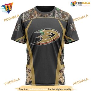 Custom Camo Hunting NHL T Shirts Exclusive Anaheim Ducks Apparel 3