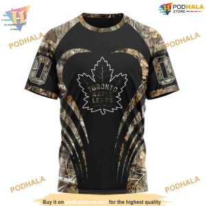 Custom Camo Hunting NHL Toronto Maple Leafs Hoodie 3D 3