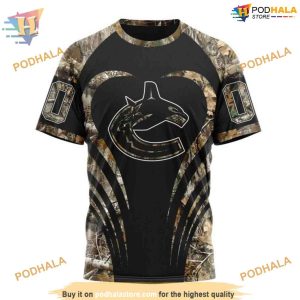 Custom Camo Hunting NHL Vancouver Canucks Hoodie 3D 3