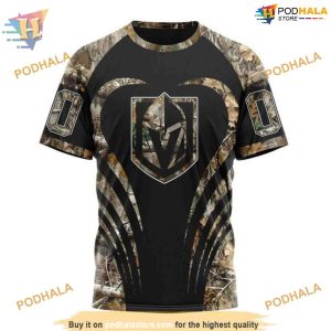 Custom Camo Hunting NHL Vegas Golden Knights Hoodie 3D Shirt 3
