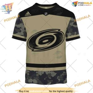 Custom Camo Military Appreciation Team Authentic Jersey NHL Carolina Hurricanes Hoodie 3D 3