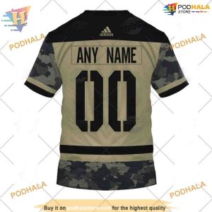 Custom Camo Military Practice Jersey NHL Colorado Avalanche Hoodie 3D 2