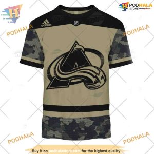 Custom Camo Military Practice Jersey NHL Colorado Avalanche Hoodie 3D 3