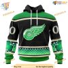 Custom Celebrate St Patrick's Day NHL Detroit Red Wings Hoodie 3D