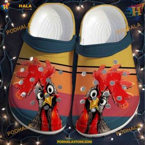 Custom Chicken Looking Crocs, Funny Christmas Gifts