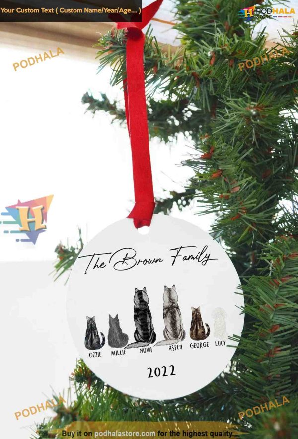 Custom Christmas Canine Ornament, Fun Family Christmas Gifts