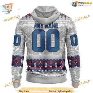 Custom Custom Native Design NHL Colorado Avalanche Hoodie 3D Sweatshirt 2