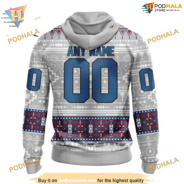 Custom Custom Native Design NHL Colorado Avalanche Hoodie 3D Sweatshirt