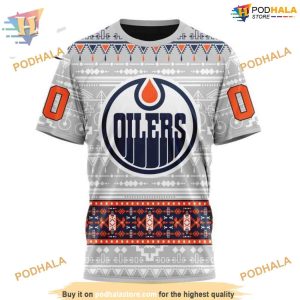 Custom Customized Native Design NHL Edmonton Oilers Hoodie 3D 3
