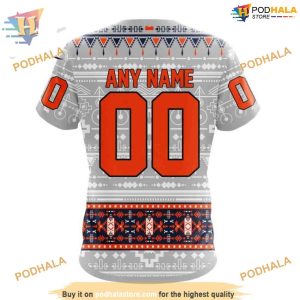 Custom Customized Native Design NHL Edmonton Oilers Hoodie 3D 4