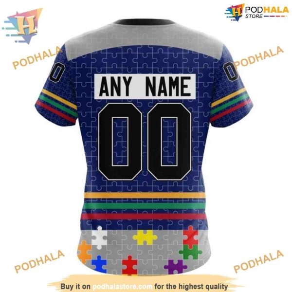 Custom Design Autism Concept NHL Tampa Bay Lightning Hoodie 3D