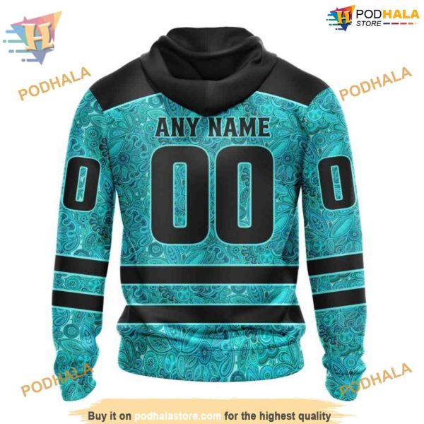 Custom Design Fight Ovarian Cancer NHL Philadelphia Flyers Hoodie 3D