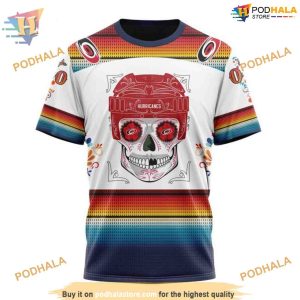 Custom Design For Dia De Los Muertos NHL Carolina Hurricanes Hoodie 3D 3